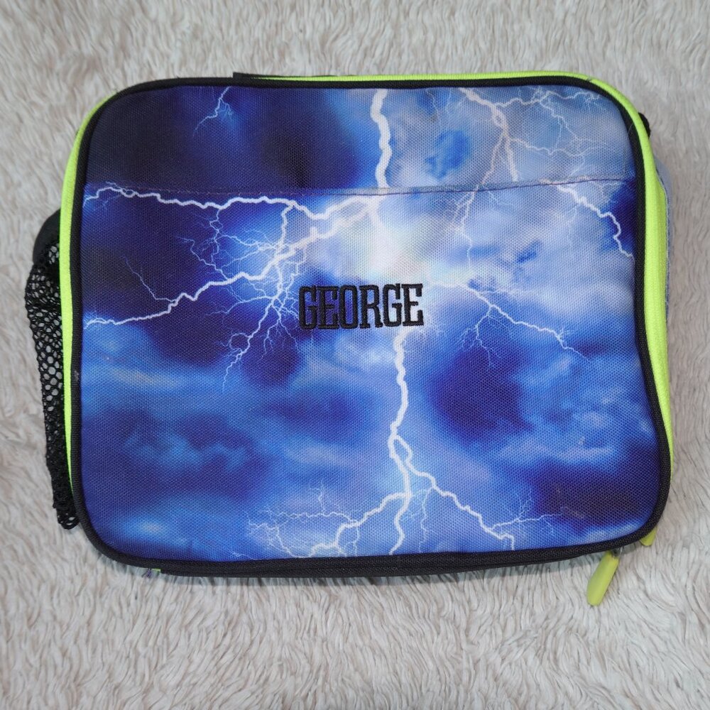 Pottery Barn Kids Gear-Up Storm Recycled Cold Pack Lunch Box Personalized George